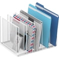 thumbnail image 1 of INTIGE Desktop File Sorter, Vertical File Folder, Mail Sorter Organizer, Metal Desktop Paper Folder Organizer, 1 of 7