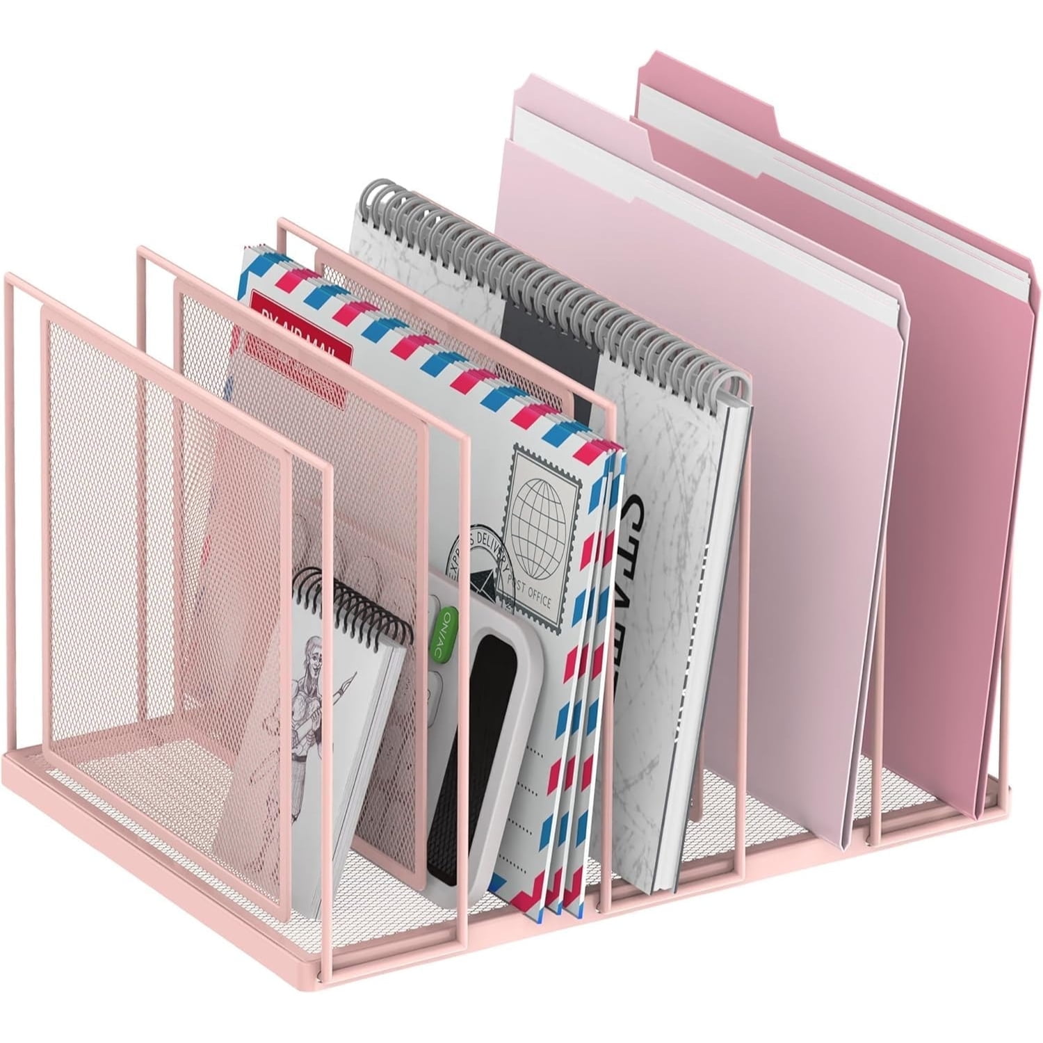 INTIGE Desktop File Sorter, Vertical File Folder, Mail Sorter Organizer ...