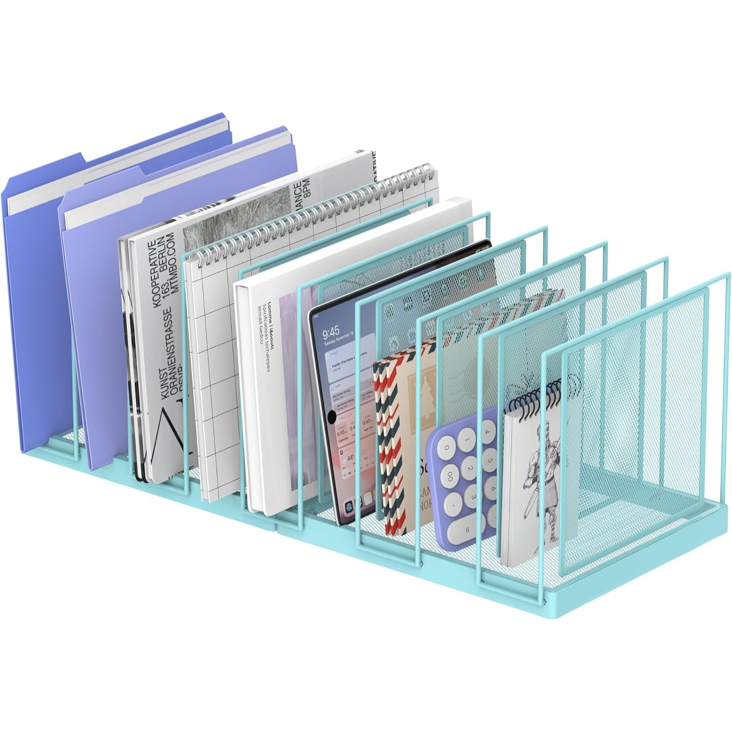 INTIGE Desktop File Sorter, Vertical File Folder, Mail Sorter Organizer ...