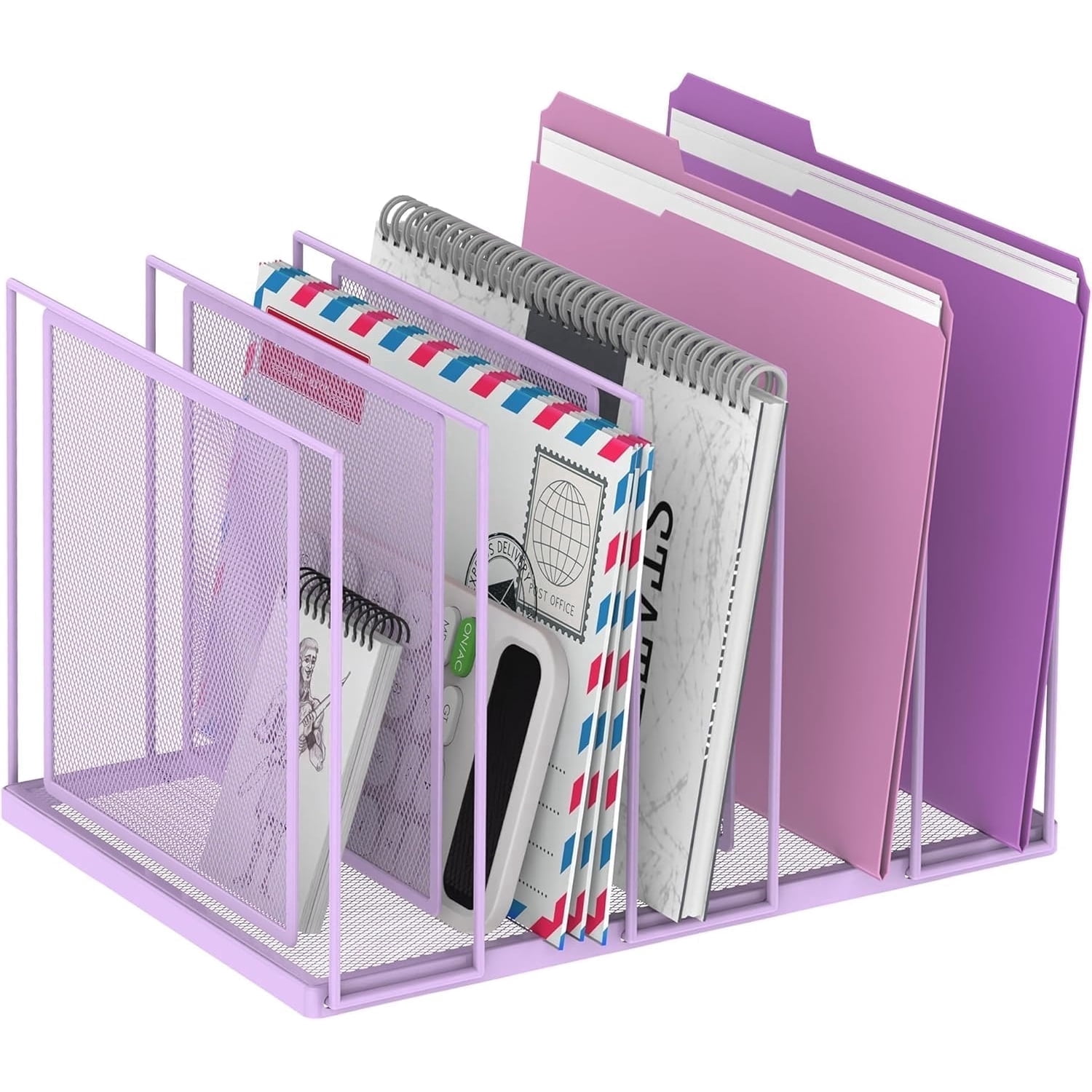 Desktop File Sorte INTIGE Desktop File Sorter, Vertical File Folder, Mail Sorter Organizer ...