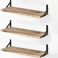 thumbnail image 1 of INTIGE Floating Shelves, Wood Wall Shelves for Bedroom Bathroom Storage, Hanging Shelves for Home Kitchen, 1 of 6