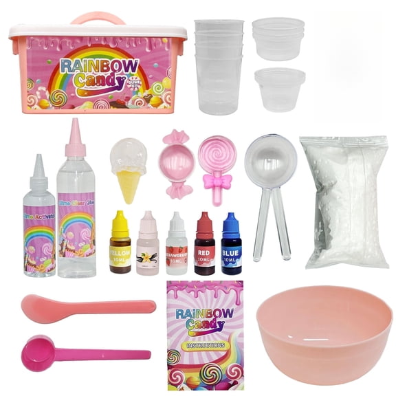 INTIGE Ice Cream Series/lollipop Series Clay Toys, Slime Making Kit, Suitable for Various Themed Party Games