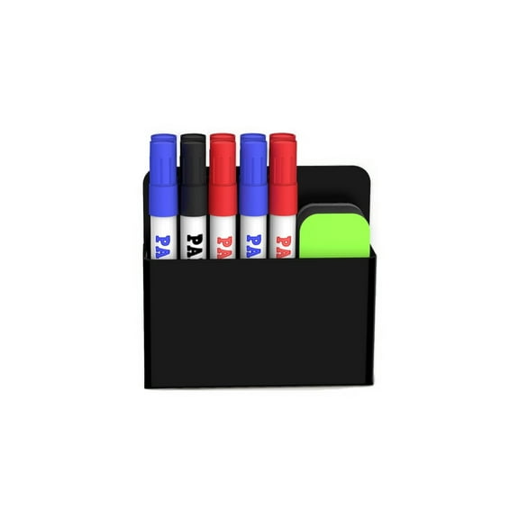 INTIGE Magnetic Pen Holder, Magnetic Dry Erase Marker Holder for Refrigerator, Locker Accessories, Whiteboard Marker Holder Pencil Organizer