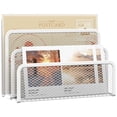 thumbnail image 1 of INTIGE Mail Organizer, Desktop File Organizer Mesh Metal Mail Holder Countertop with 3-Slot, Letter Sorter File Holder, 1 of 6