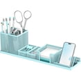 thumbnail image 1 of INTIGE Multifunctional Pen Holder for Desk, 6 Piece Mesh Desk Organizer set for Office Organization with Mail Organizer, Letter Phone Holder, 1 of 6