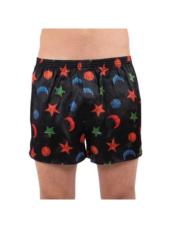 INTIMO Mens' Moon and Star Boxer Shorts Novelty Underwear Lounge Sleep Casual