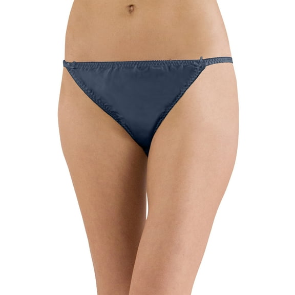 INTIMO Womens' Classic Silk String Bikini Party Underwear Panties