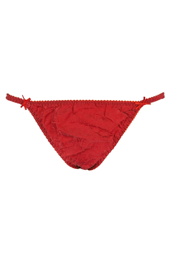 INTIMO Womens' Classic Silk String Bikini Party Underwear Panties