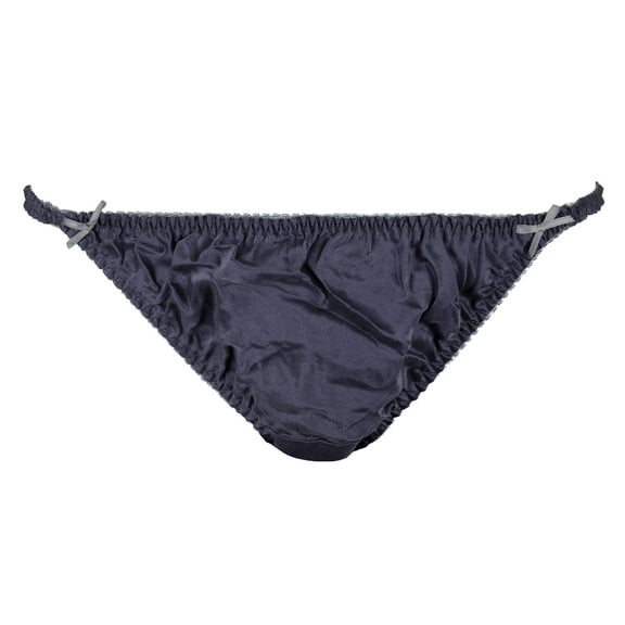 INTIMO Womens' Classic Silk String Bikini Party Underwear Panties