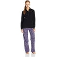 thumbnail image 1 of INTIMO Womens Microfleece Two-Piece Set, Animal, Medium, 1 of 2