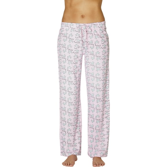 INTIMO Womens' Ooh La La Poodle All-Over Graphic Print Sleep Lounge Pajama Pants Sleepwear Loungewear