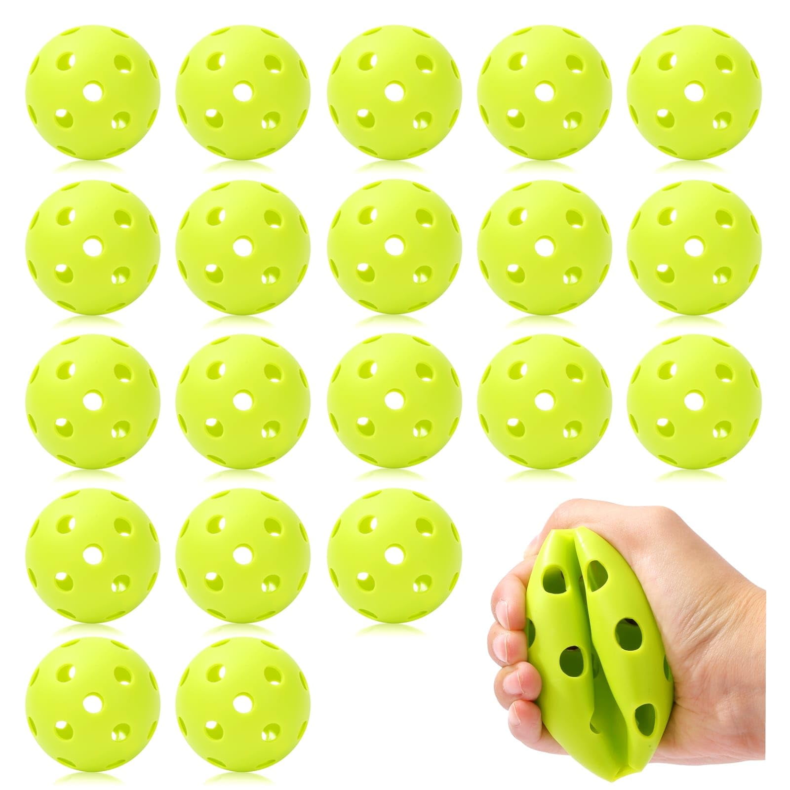 INTOWIND 20 Pack Baseballs Practice Soft Baseballs Durable EVA Hollow