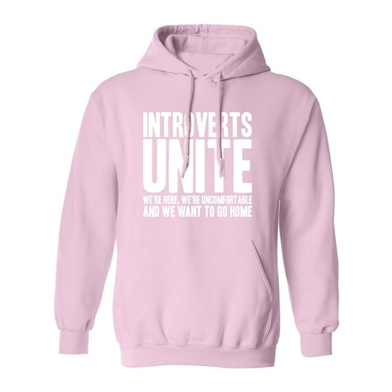 INTROVERTS UNITE Adult Hooded Sweatshirt