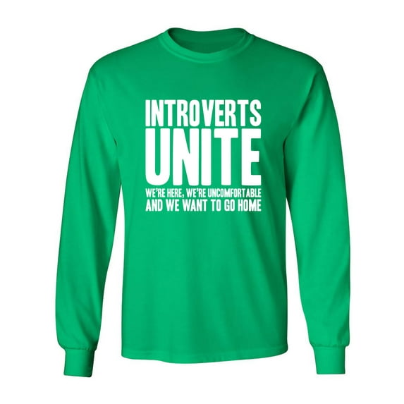 INTROVERTS UNITE Adult Long Sleeve T-shirt