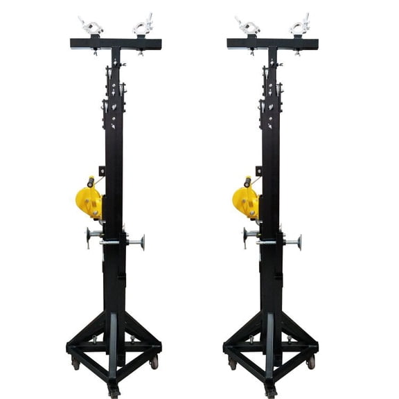 INTSUPERMAI 1 Pair Lighting Truss Crank Stand Lift Tower with Truss Adapter