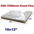 thumbnail image 1 of INTSUPERMAI 100sheets 5Mil 12x18inch PVC Thermal Laminating Pouch Film Laminator, 1 of 2
