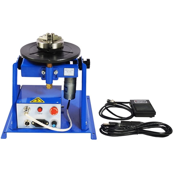 INTSUPERMAI 10KG Welding Positioner Positioning Rotary Turn Table for Circle Welding with 65mm Chuck