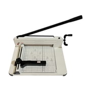 INTSUPERMAI 12.2in A4 Stack Paper Cutter Desktop Manual Cutter Guillotine Trimmer All Steel