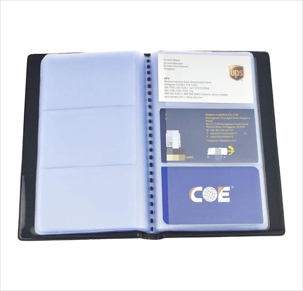 INTSUPERMAI 120 Cards Business ID Credit Card Holder Booklet PU Leather