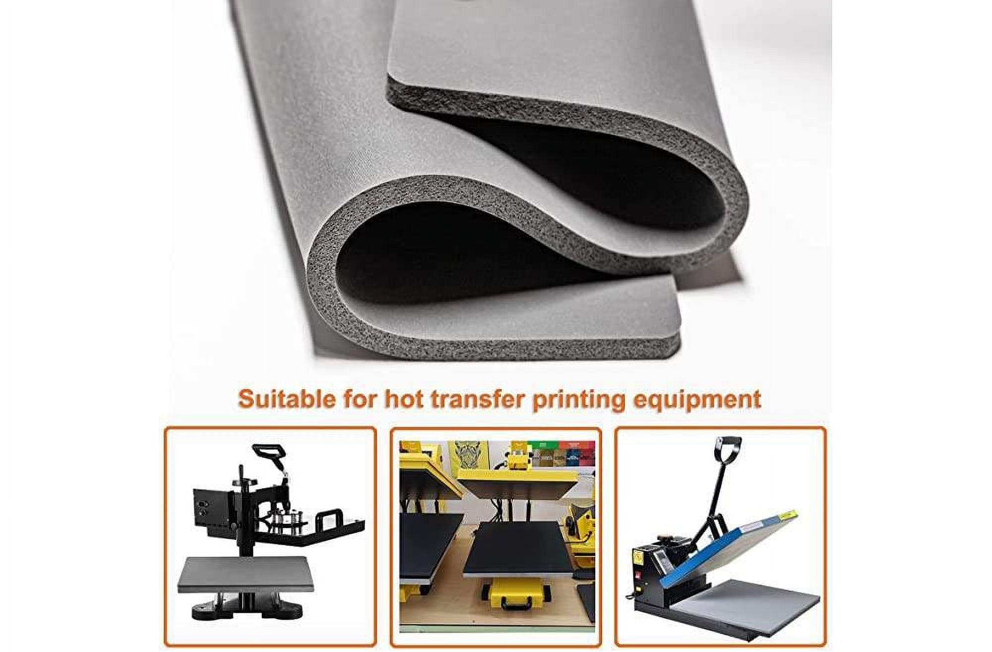 INTSUPERMAI 16"*20" Silicone Pad for Flat Heat Press Machine Gray