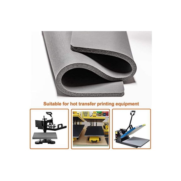 INTSUPERMAI 16"*20" Silicone Pad for Flat Heat Press Machine Gray