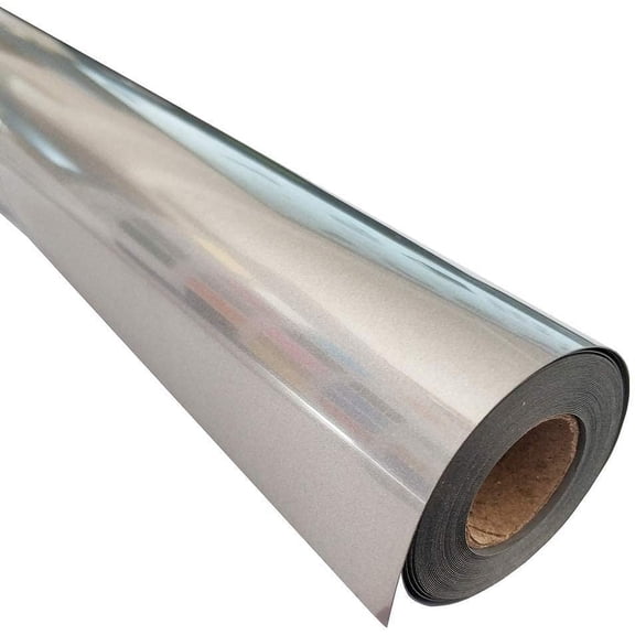 INTSUPERMAI 1Yard 20" Width PU Vinyl Silver Reflective T-shirt Light Heat Transfer Vinyl