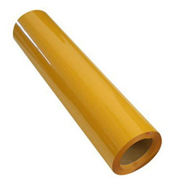 INTSUPERMAI 1yard 20inch Heat Transfer Vinyl T-shirt PU Vinyl Gold Yellow CDU-20