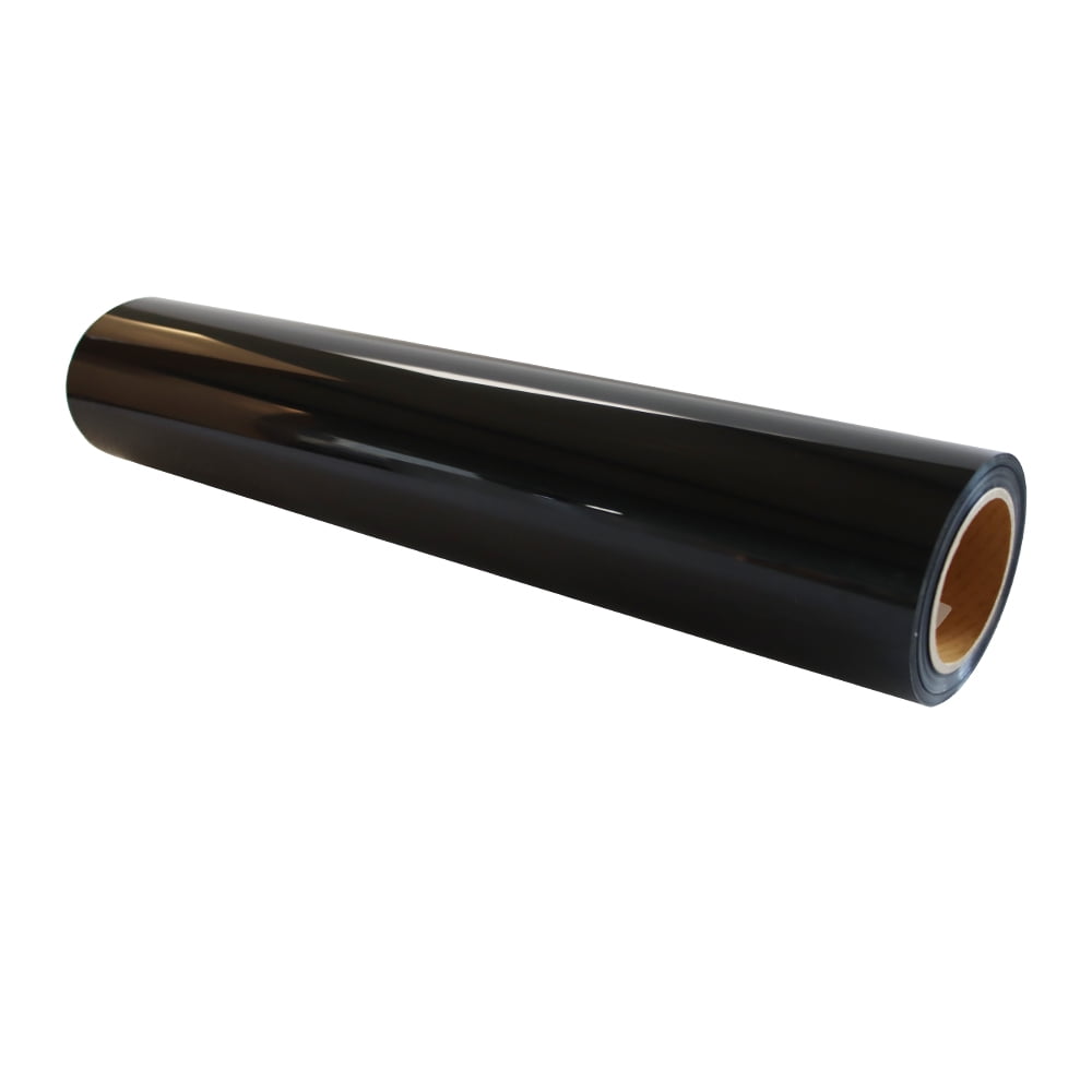 INTSUPERMAI 20"*5 Yards Black PU Vinyl for T-Shirt DIY Heat Press Transfer HTV Cutting Plotter Craft