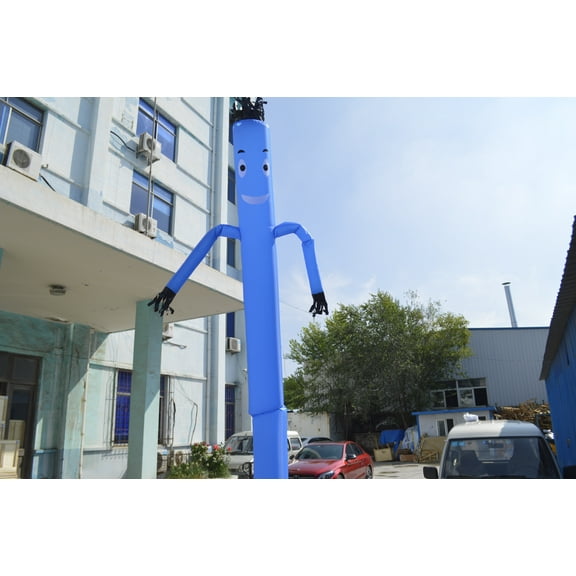 INTSUPERMAI 20ft Sky Puppet Dancer Inflatable Arm Flailing Tube Man Wacky Wavy Wind Flying Blue(No Blower)