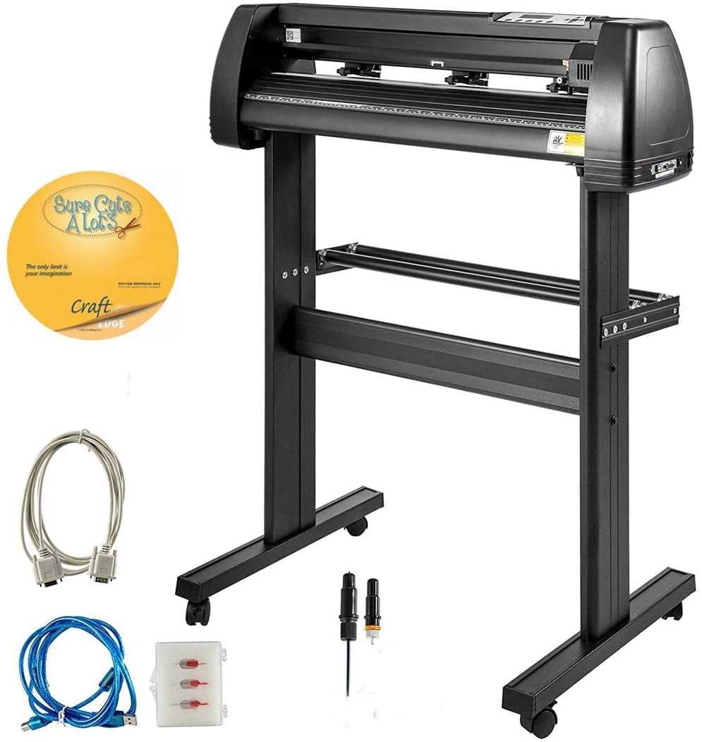 INTSUPERMAI 24" 500g Cutter Plotter for PU Vinyl Heat Press Cutting Machine with Software Stand T-shirt CD Foil Film Transfer Start-up