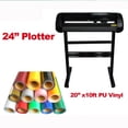thumbnail image 1 of INTSUPERMAI 24" 500g Pressure Cutting Plotter Cutter Plotterm Transfer & 10ft PU Vinyl Kit, 1 of 2