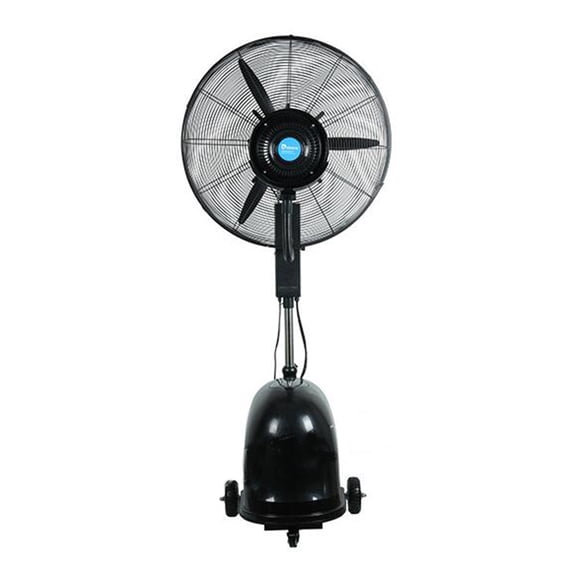 INTSUPERMAI 26" Misting Spray Fan Industrial Humidifier Dedusting Cool Atomizing Fan Black High-Velocity 220V