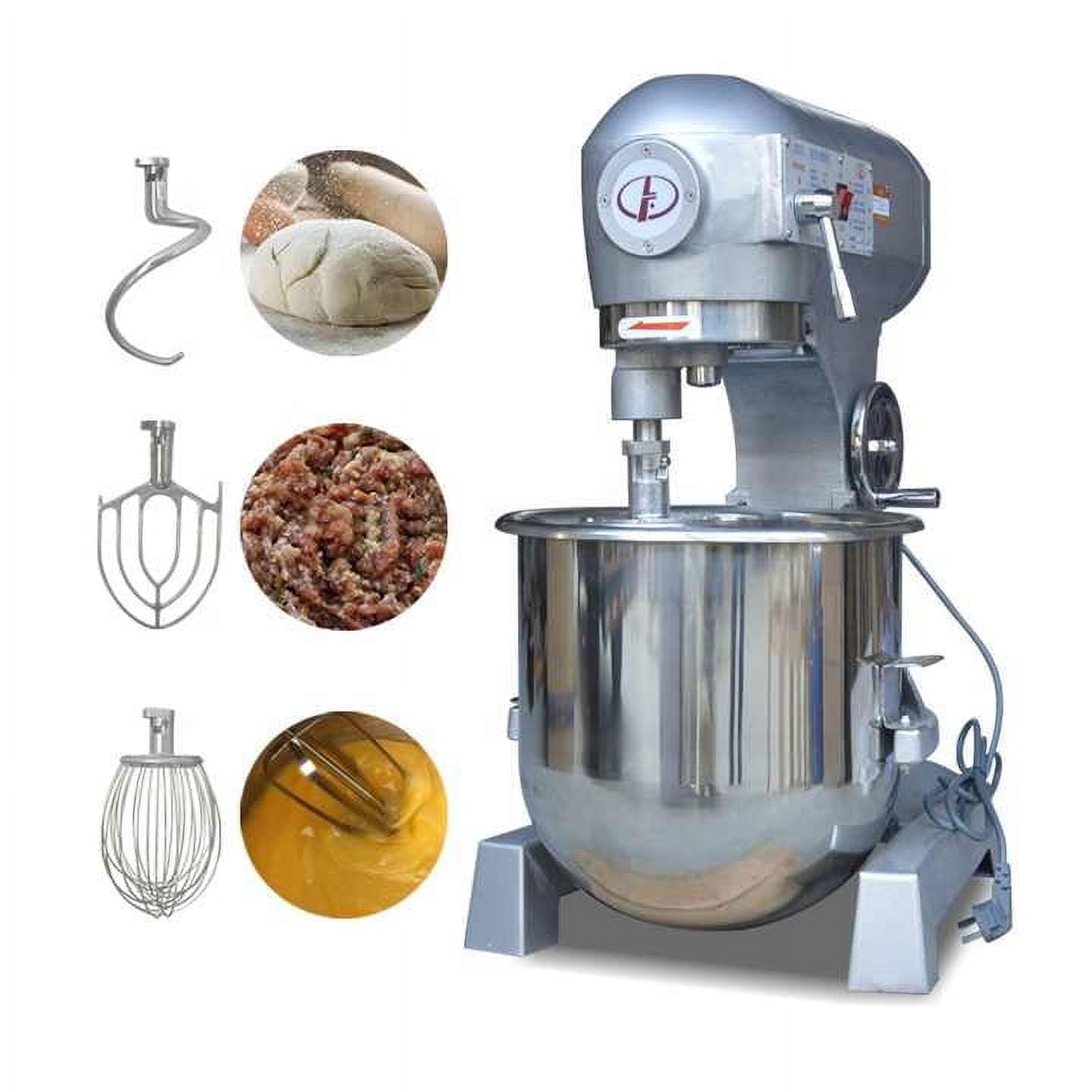 INTSUPERMAI 30L Automatic Commercial Bread Dough Mixer Spiral Food Mixer
