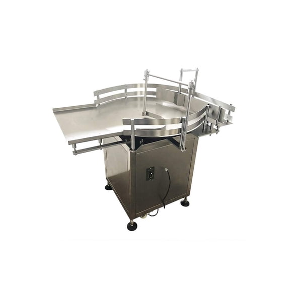 INTSUPERMAI 31.5" Round Bottle Accumulation Table Bottle Turn Table Rotary Unscrambler Distributing Sorter Packing Conveyor