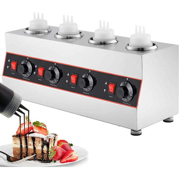 INTSUPERMAI 4 Grids Electric Sauce Warmer Heat Preservation Machine