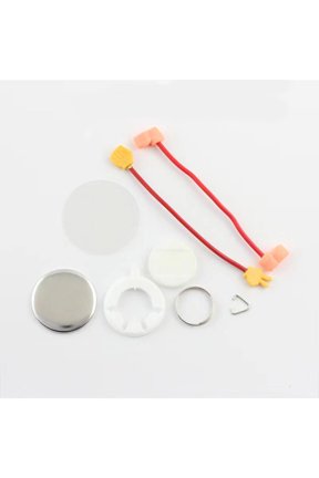 44mm Tinplate cartoon Button Key Chain Badge Parts 100 Sets/Pack