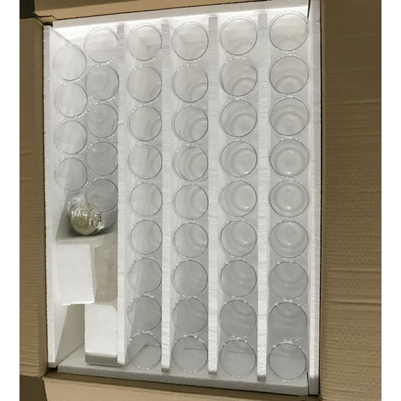 INTSUPERMAI 45pcs 280ml Plastic Jars with Screw on Lids Storage Jars with Sealing Caps