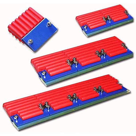 INTSUPERMAI 4pcs Modular Screen Printing Squeegee 3/6.3/9.5/12.6" Long Metal Ink Scraper 65 Durometer