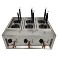 thumbnail image 1 of INTSUPERMAI 6 Holes Spaghetti Ramen Cooking Machine Tabletop Noodle Boiler 220V, 1 of 7