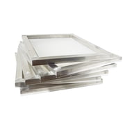 INTSUPERMAI 6pcs 160 Mesh 64T 12x16 inch Screen Printing Frame Aluminum White