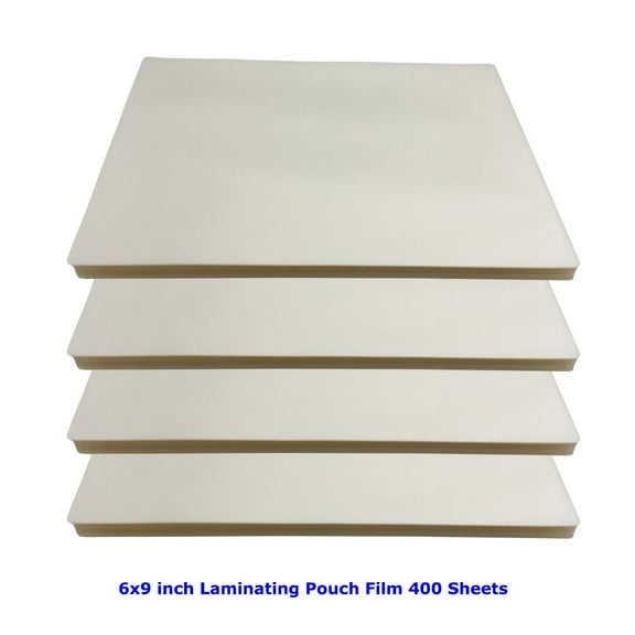 INTSUPERMAI 6x9 inch PVC Thermal Laminating Pouch Film 400 Sheets