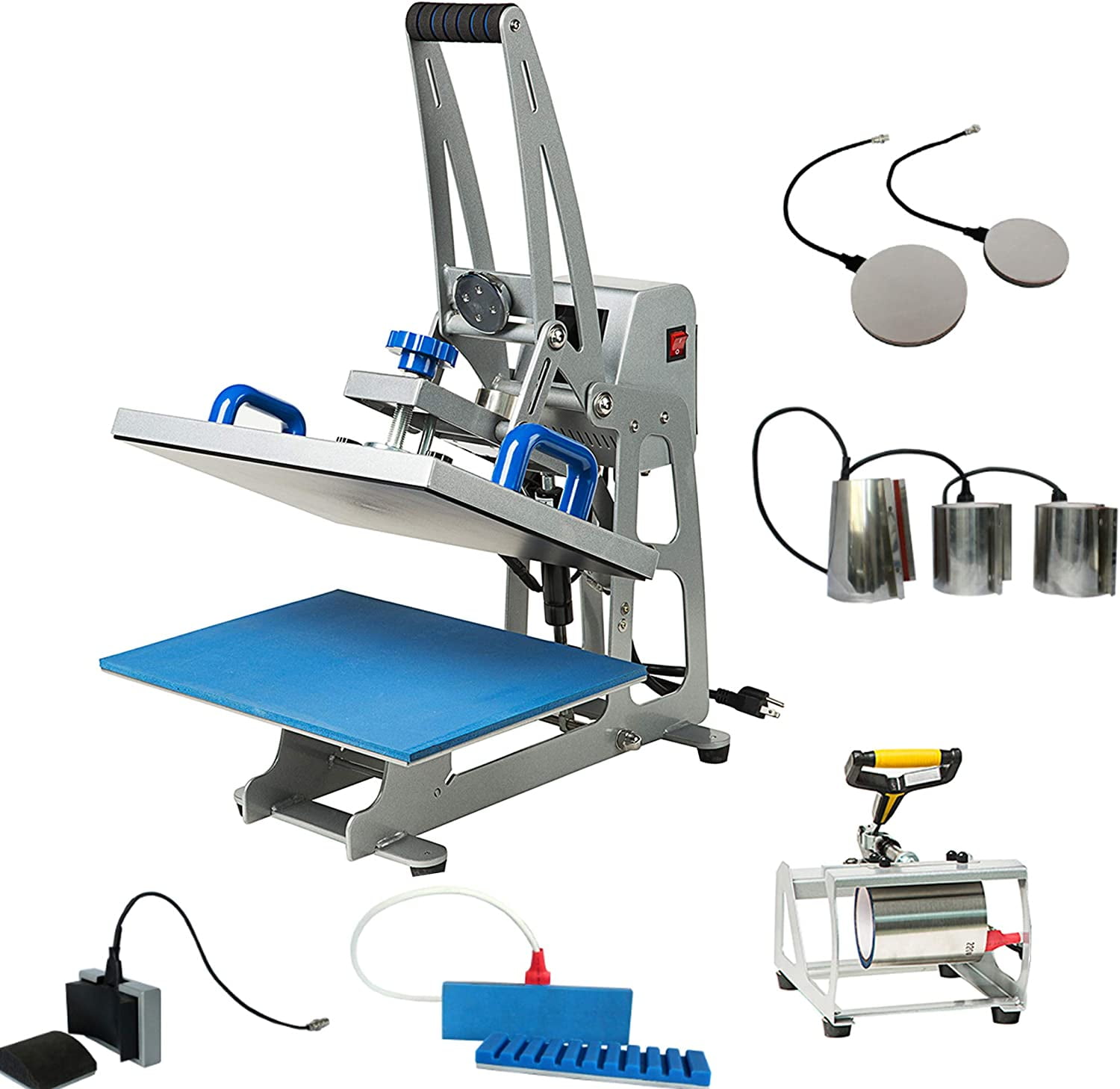 INTSUPERMAI 9 in 1 Multifunction Semi-automatic Magnetic Sublimation Heat Press Machine