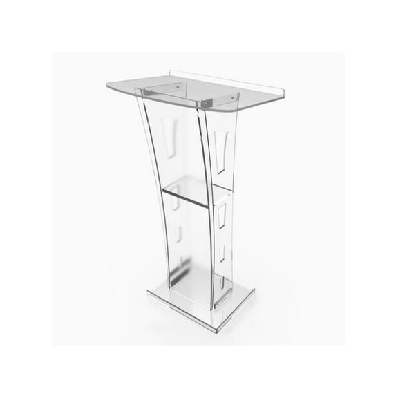 INTSUPERMAI Acrylic Church Pulpit Lectern Podium Plexiglass