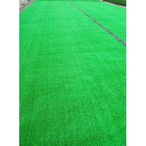INTSUPERMAI Artificial Grass Turf Fake Lawn Emerald Green 32.8x6.56ft Grass Rug Mat