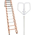 INTSUPERMAI Attic Ladder Loft Stairs Attic Extension Loft Ladder Wall