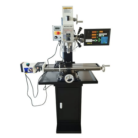 INTSUPERMAI Brushless Precision Milling and Drilling Machine 110V 1100W (Including Axis X Power Feed and Three - axis Grating Ruler)