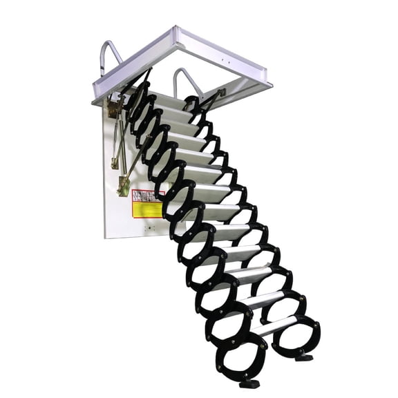 INTSUPERMAI Ceiling Folding Loft Ladder Attic Extension Stair 13 Steps Max 10.5ft Height
