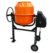 INTSUPERMAI Cement Concrete Mixer Mobile Horizontal Mortar Drum Mixer 205L