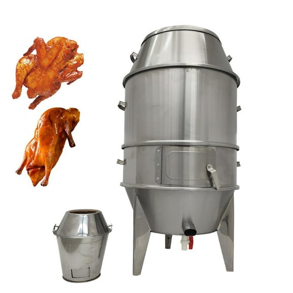 INTSUPERMAI Charcoal Peking Duck Roaster Oven 3 Tier BBQ Grill Oven Stainless Steel