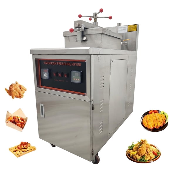 INTSUPERMAI Commercial Chicken Frying Machine Gas Pressure Chicken Fried Deep Fryer